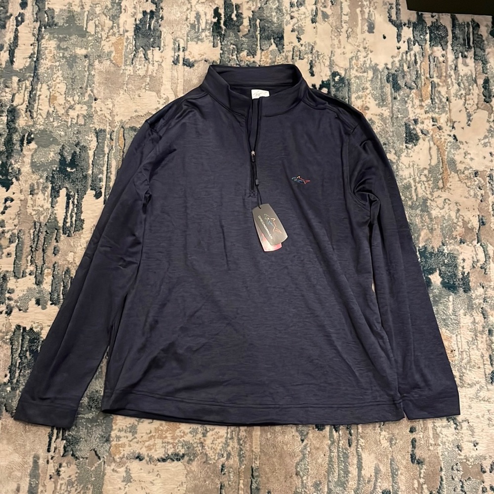 Greg Norman quarter Zip performance material